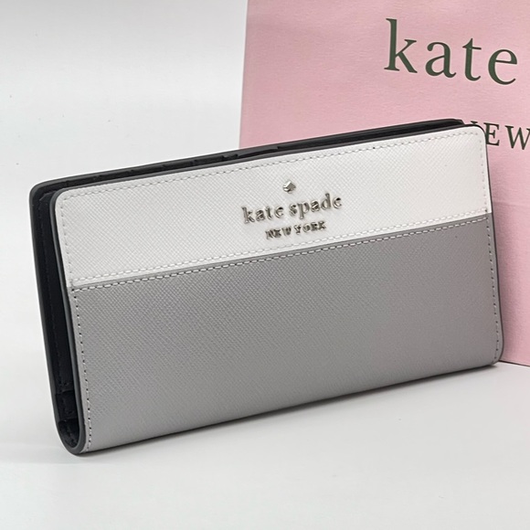 Kate Spade Large Slim Staci Colorblock Wallet - Picture 1 of 8